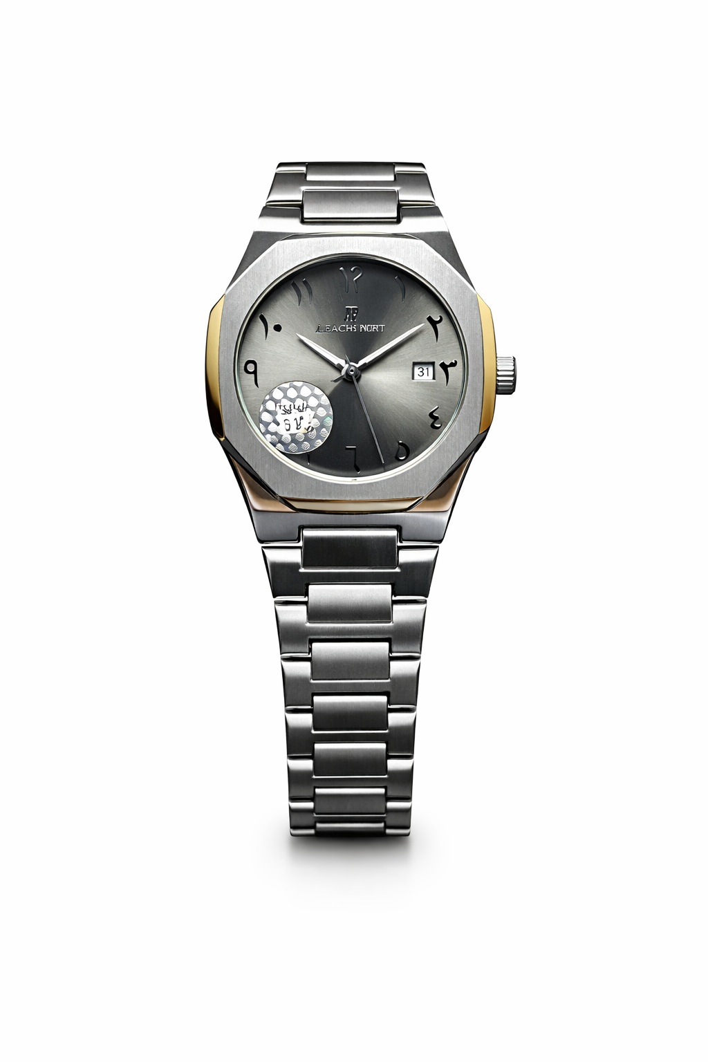 Matte Black Luxury Metal Strap Watch