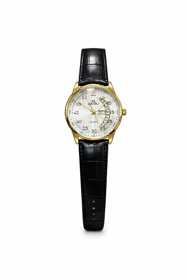 Luxury Dial Leather Strap Watch