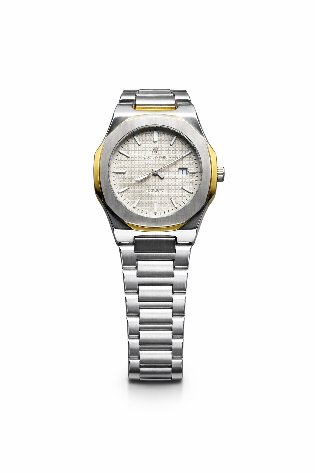 Matte Black Luxury Metal Strap Watch