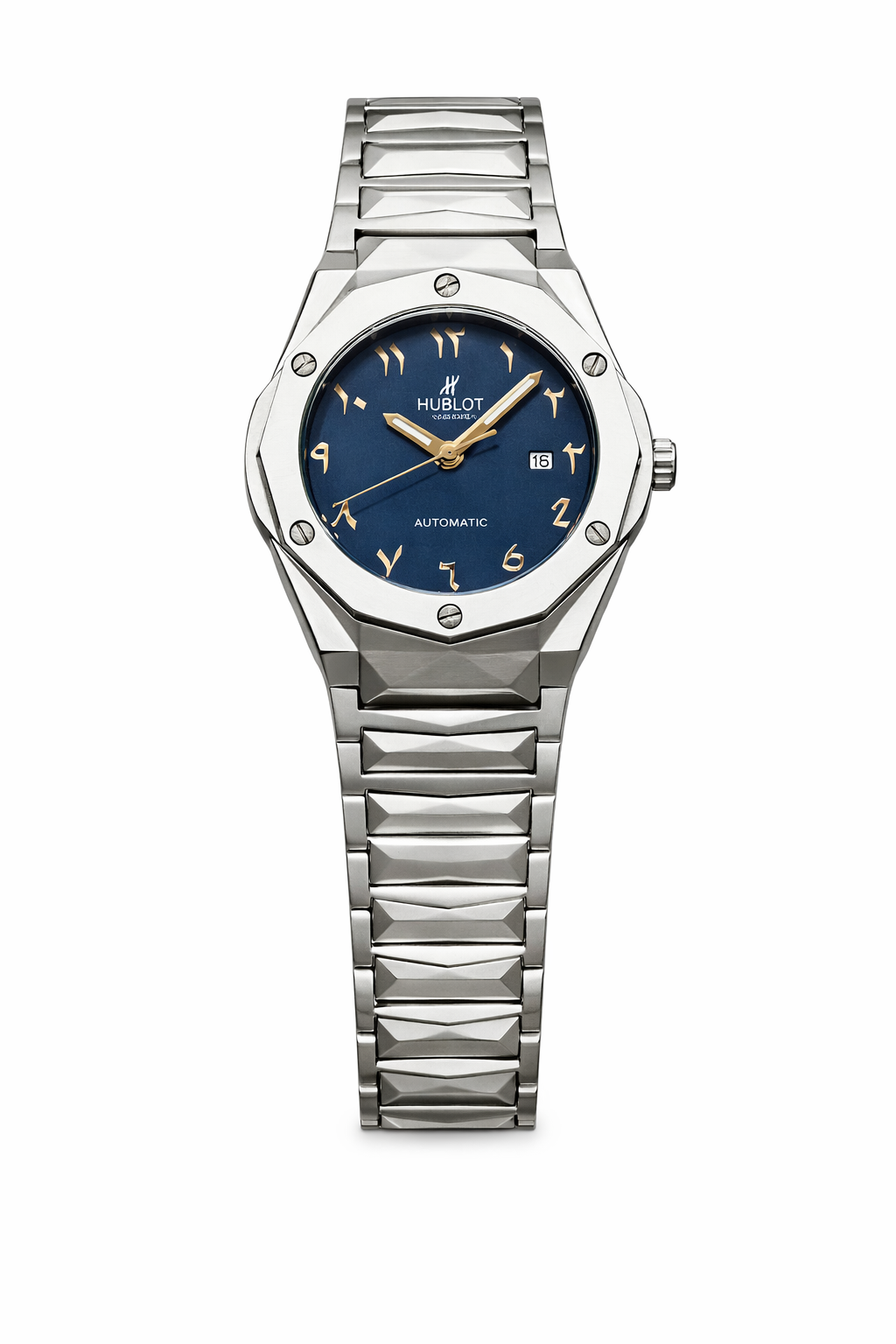Luxury Blue Dial Stainless Steel Watch