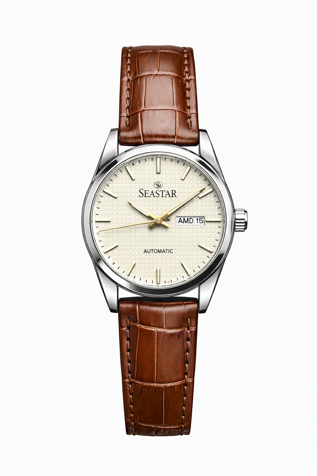 Seastar MD Turquoise Dial Leather Watch