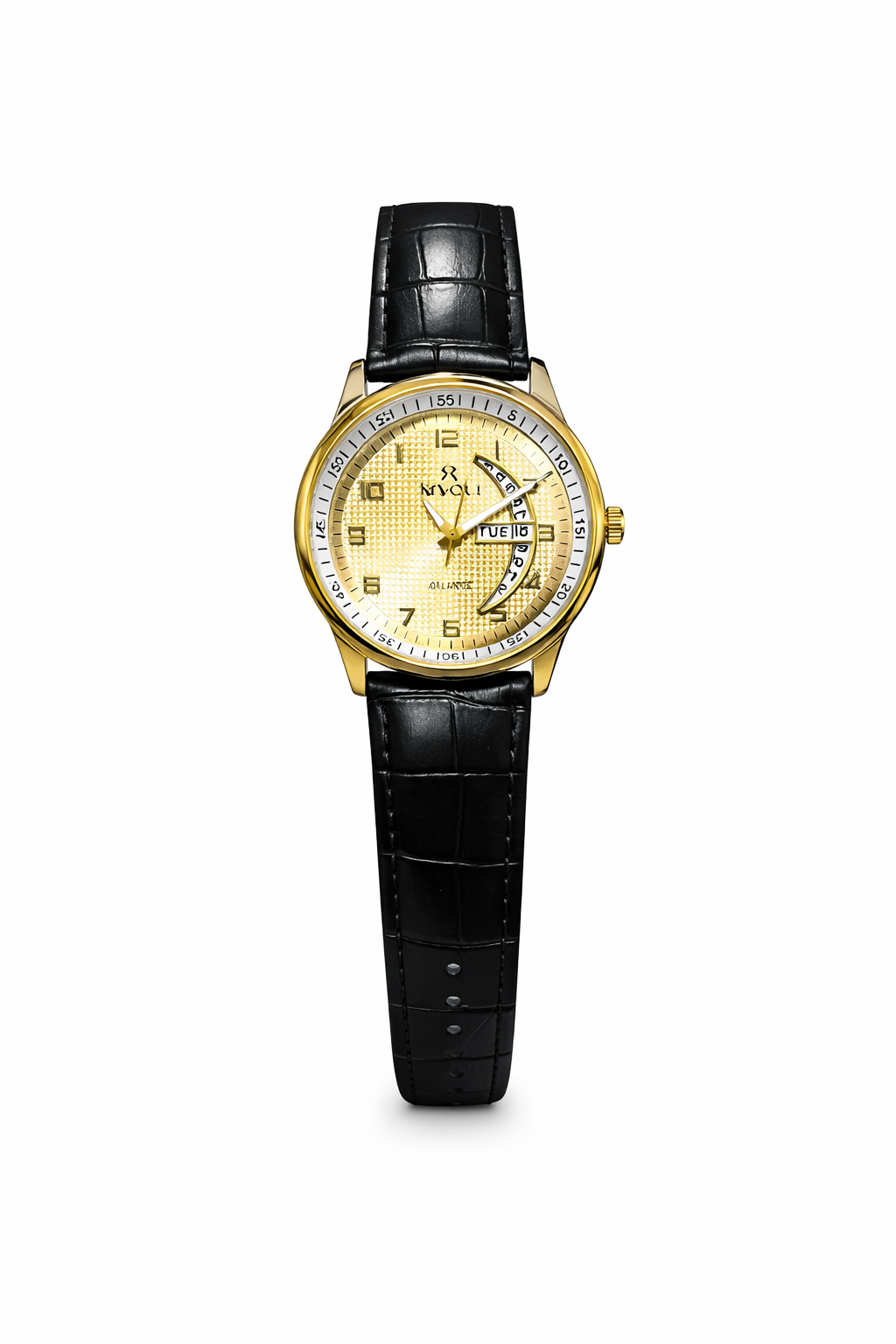 Luxury Dial Leather Strap Watch